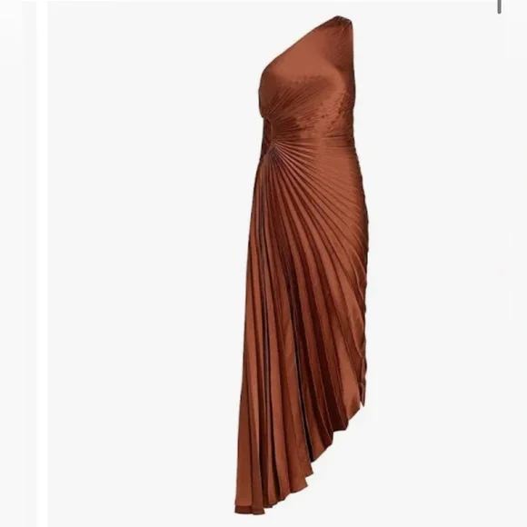 strapless open back dress A.L.C Delfina Pleated Dress – TheFabNest main image 0